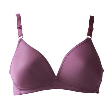 Aily BH Tanpa Kawat 2826 Bra - Ungu 40A Ungu