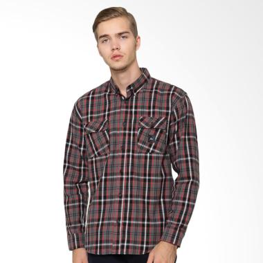 DEV.LTD 02-071 Shirt Black Widow Kemeja Pria - Grey Orange