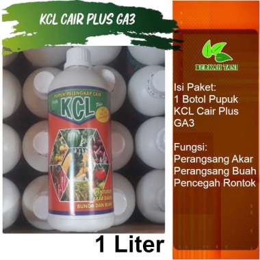 Pupuk KCL Cair Flora KCL Plus GA3 1 LIter merah