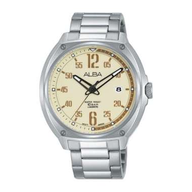 Jam Tangan Alba Pria AS9J35 AS9J35X1 Original Bergaransi Resmi 1 Tahun Silver