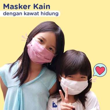 Masker Kain Dengan Kawat Hidung Dewasa