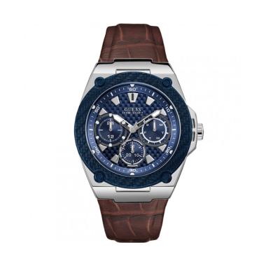 GUESS Jam Tangan Pria - Biru Coklat [W1058G4] Coklat Biru