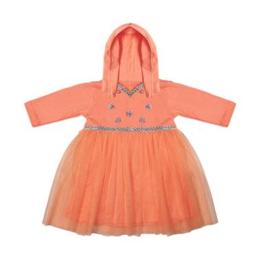 Eyka Dress Gamis Baby - Peach