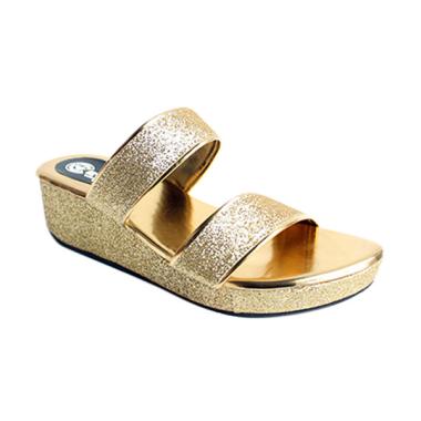 Arfu Wedges Sandal Wanita - Gold 02