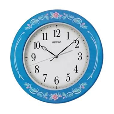 Seiko Wooden Wall Clock - Blue