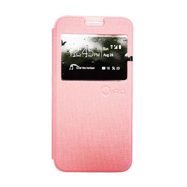 Nano Flip Cover Casing for Lenovo A6000 - Pink