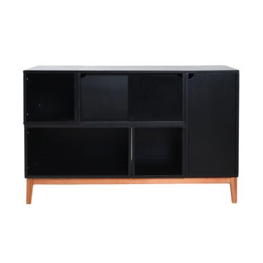 KIF Furniture Joe Cabinet KIFF-JOE-CAB Rak - Black & Brown
