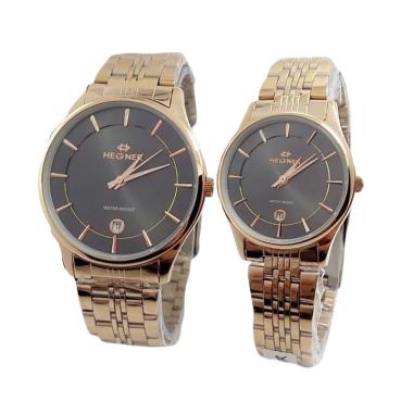 Hegner 2515 Jam Tangan Couple - Gold