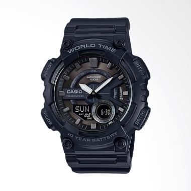 CASIO Standard Jam Tangan Sport Pria - Black AEQ-110W-1BVDF