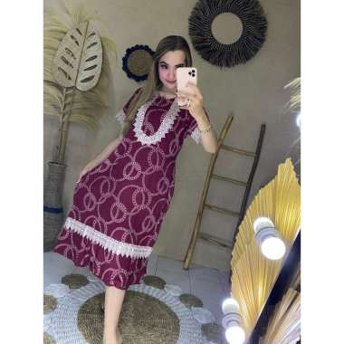 DASTER ARAB RENDA ZIYA IMPORT / DASTER KENINIAN/ DASTER RENDA MURAH MERAH