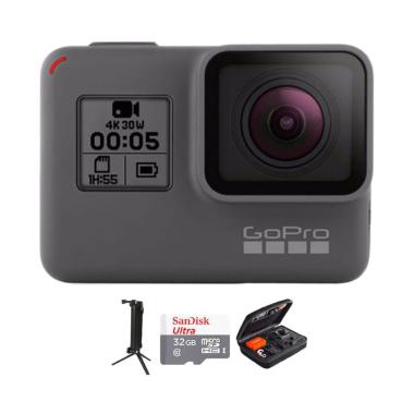 GoPro Hero 5 Combo 3 Way Deluxe 32 GB Action Camera - Black