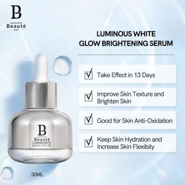 Premiere Beaute Skincare Luminous White Skincare Series Serum Essence Toner Facial Wash Night Cream 