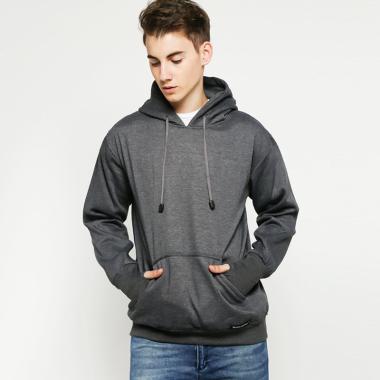 VM Pullover Jaket Hoodie Pria L Abu Tua