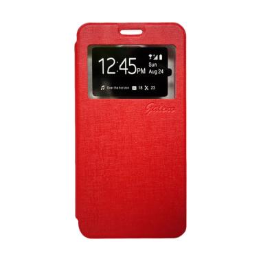 Galeno Flip Cover Casing for Vivo Y15 - Merah
