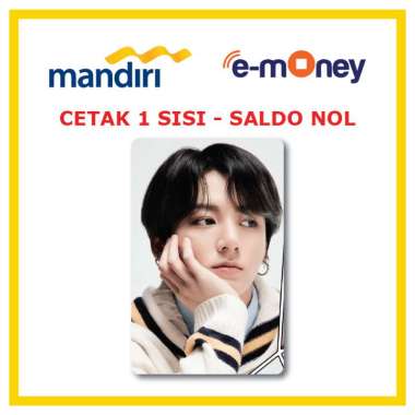 Kartu MANDIRI E-MONEY BTS Jungkook 31 Kpop etoll Custom Emoney [ SALDO NOL / 1 SISI ]