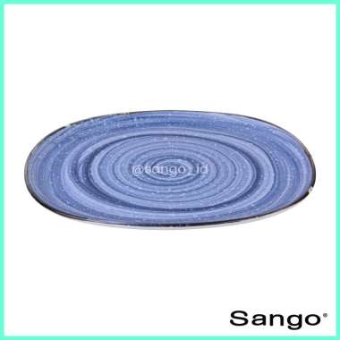 SANGO Set Piring Makan Oval Baby Blue (Isi 4)