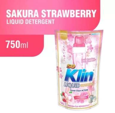 Promo Harga So Klin Liquid Detergent + Softergent Soft Sakura 750 ml - Blibli
