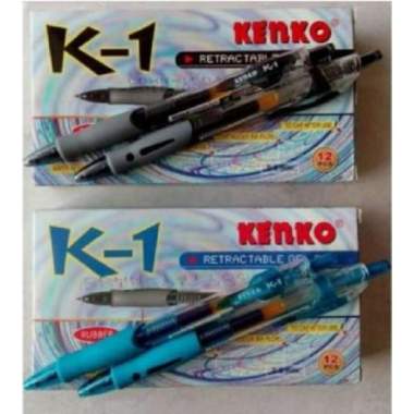 Pulpen / Gel Pen Kenko K1 / Pena Gel Kenko K1 ATK Stationery - BIRU