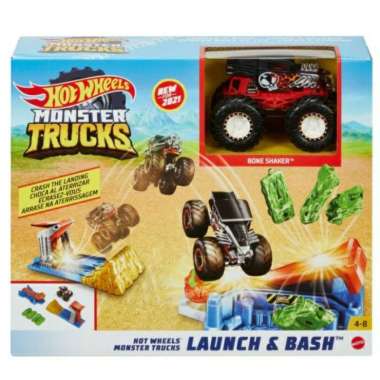 Hot Wheels Hotwheels Monster Trucks Launch & Bash