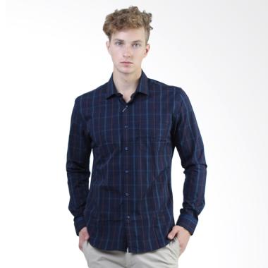 MOC Manzone Ford Kemeja Pria - Navy MOC Manzone Ford Kemeja Pria - Navy