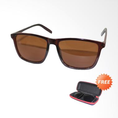 OEM ID Sunglass SUN Wayfarer D-Fram ... nisex - Coklat  [1004-02]
