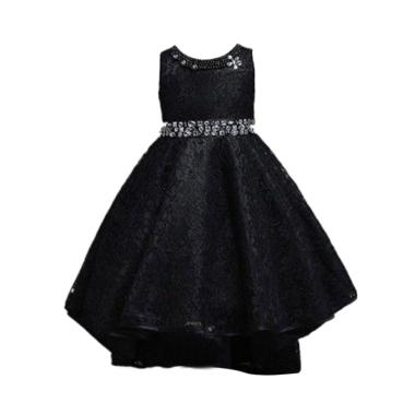VERINA BABY Variasi Sequin and Belt Sequin Dress Pesta Anak - Hitam