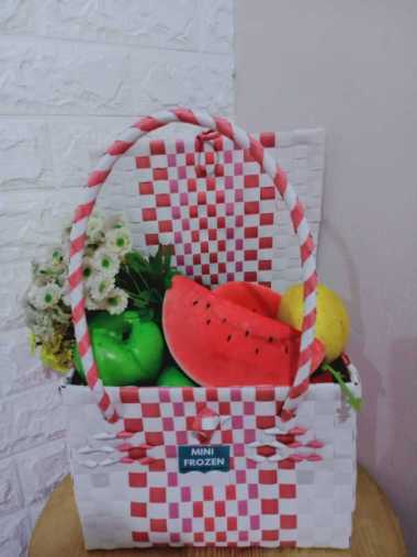 Keranjang Anyaman Plastik Lale Bag Keranjang Hampers Hantaran Lebaran Keranjang Parcel Bingkisan