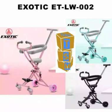kursi dorong Anak Mini Trike Stroller Exotic LW.002 bisa dilipat