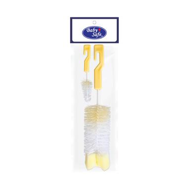 BabySafe BD037-1 Bottle Brush Sikat Pembersih Botol dan Dot - Yellow Yellow