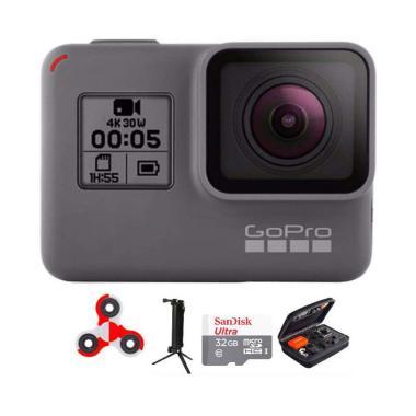 GoPro Hero 5 Combo 3 Way Deluxe 32GB SpinIndo Action Camera - Black