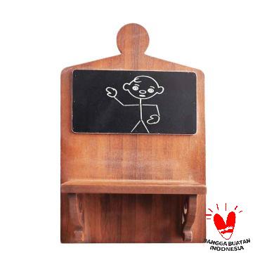 Mendekor Natolu Kayu Shabby Rak Gantungan Dinding