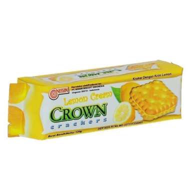 BISKUIT NISSIN CROWN CRACKERS CRACKERS LEMON 120 GRAM