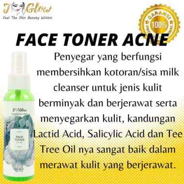 Jglow j glow skincare paket skincare acne night cream kecantikan wajah kulit berminyak penghilang je