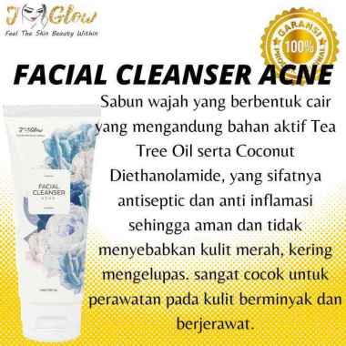 Jglow j glow skincare paket skincare acne night cream kecantikan wajah kulit berminyak penghilang je