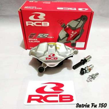 Kaliper Belakang Satria FU Karbu RCB S55 Silver