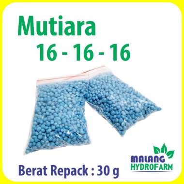 Pupuk Mutiara 16 - 16 - 16 Repack 30 gram / 30.000 mg pertanian aglaonema npk pot sayur daun pertumb