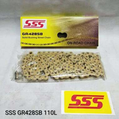Rantai SSS Supra X / Supra X 125 / Karisma / Revo 428 SB 110 Gold Gold