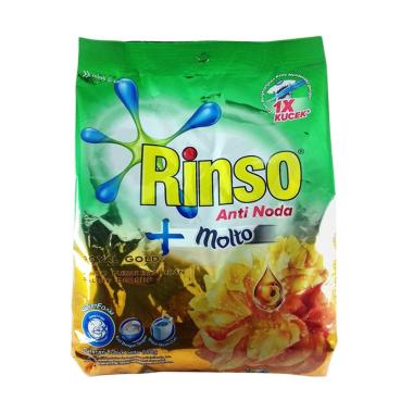 Promo Harga Rinso Anti Noda Deterjen Bubuk + Molto Royal Gold 770 gr - Blibli