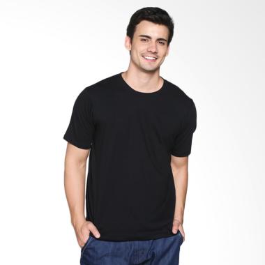 Katoen.Id T-Shirt / Kaos Polos Pria - Black