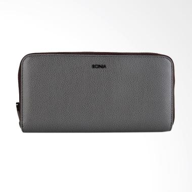 Medium Grey Double Zip Purse