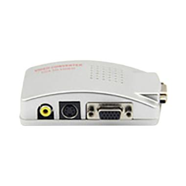 OEM Converter VGA to RCA AV Audio Putih