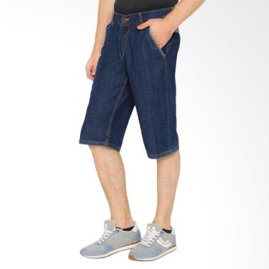 DJ Jeans Jeans Dark Blue Jeans Celana Pendek Pria DJ-50