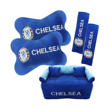 Bantal Mobil HL Fiesta 3in1 Bola Ch ... ris Interior Mobil - Biru