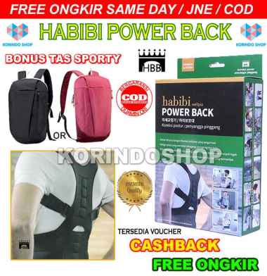 Habibi Power Back - L M hitam