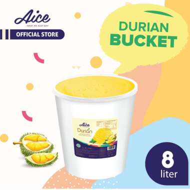 Promo Harga AICE Ice Cream Bucket Durian 8000 ml - Blibli