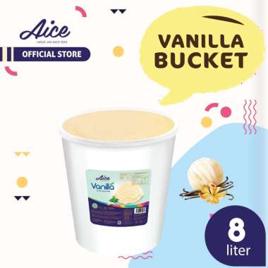 Promo Harga Aice Ice Cream Bucket Vanilla 8000 ml - Blibli