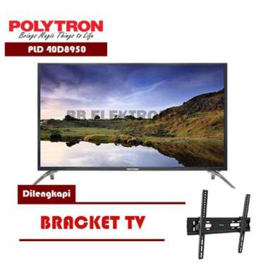 POLYTRON PLD 40D8950 LED TV 40 inch FULL HD DILENGKAPI BRACKET