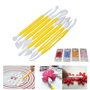 aiGooTan - FONDANT CAKE CARVING TOOL - Set Alat Dekorasi Kue Ultah Biru