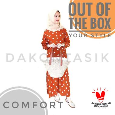 TAS WANITA ANYAMAN MENDONG M TALI KULIT SINTETIS MODEL BAKUL PAKAI KAIN PURING SERUT