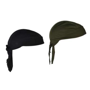 Promo 2Pcs Fitted Tied Back Bandana 
